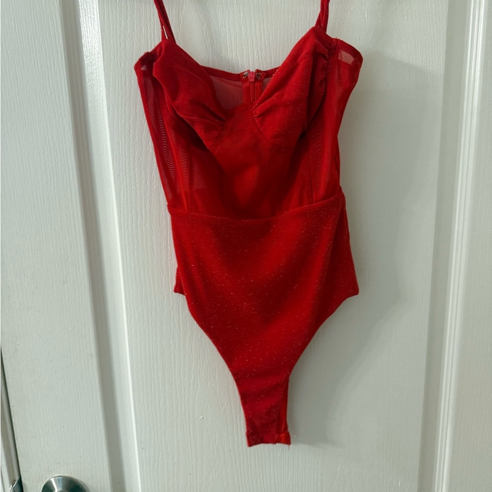 Princess Polly Red Bodysuit